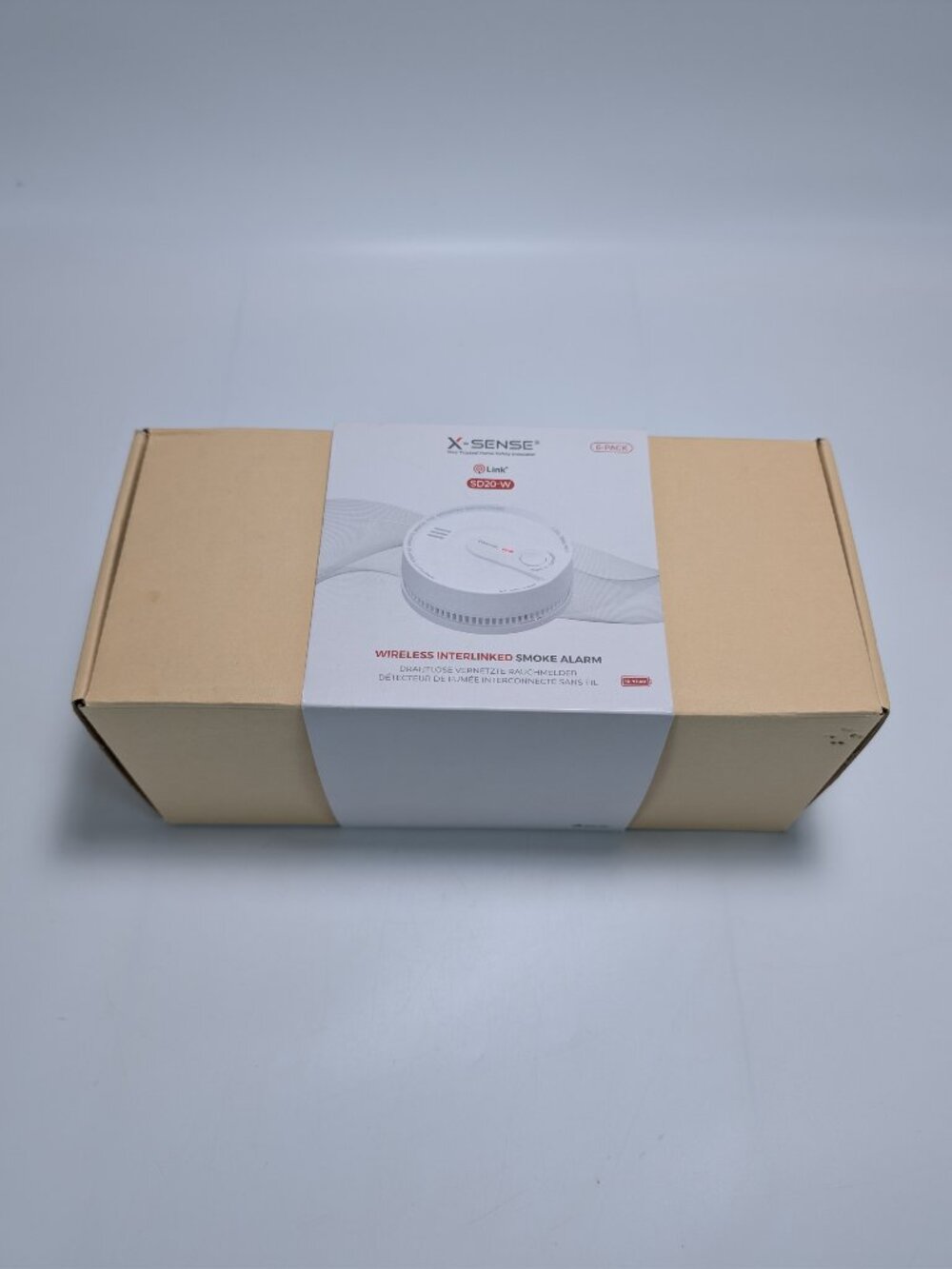 X-sense SD20-W Wireless Interconnected Smoke Alarms - Set of 6 - New Open Box